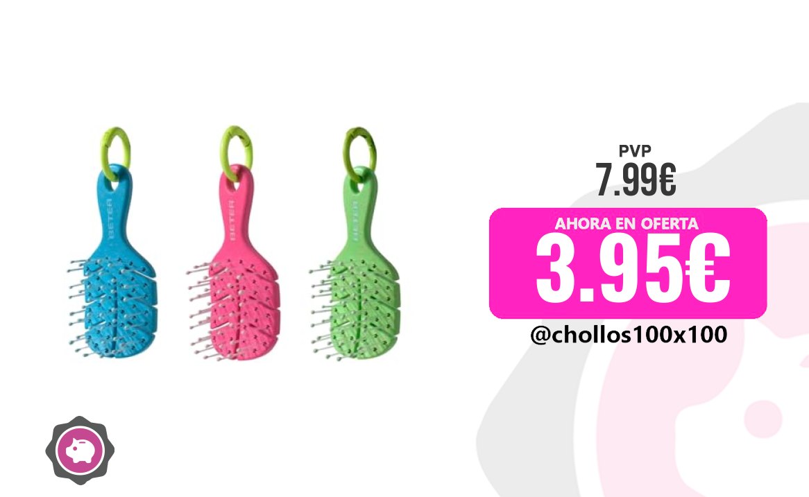 Cepillo Genius Beter - Pack 3 Charm Cepillo Natural Fiber, Edición E