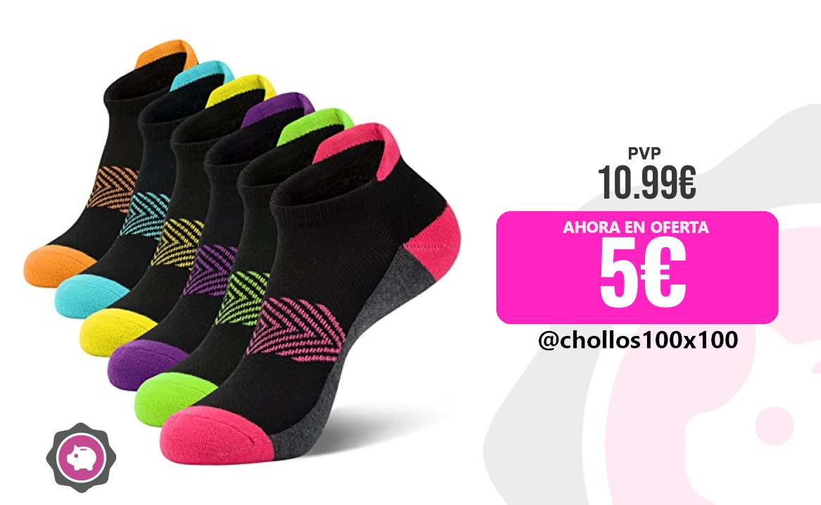 Calcetines Deportivos Ysense Snug 6 Pares Calcetines Deporte Mujer 35-40