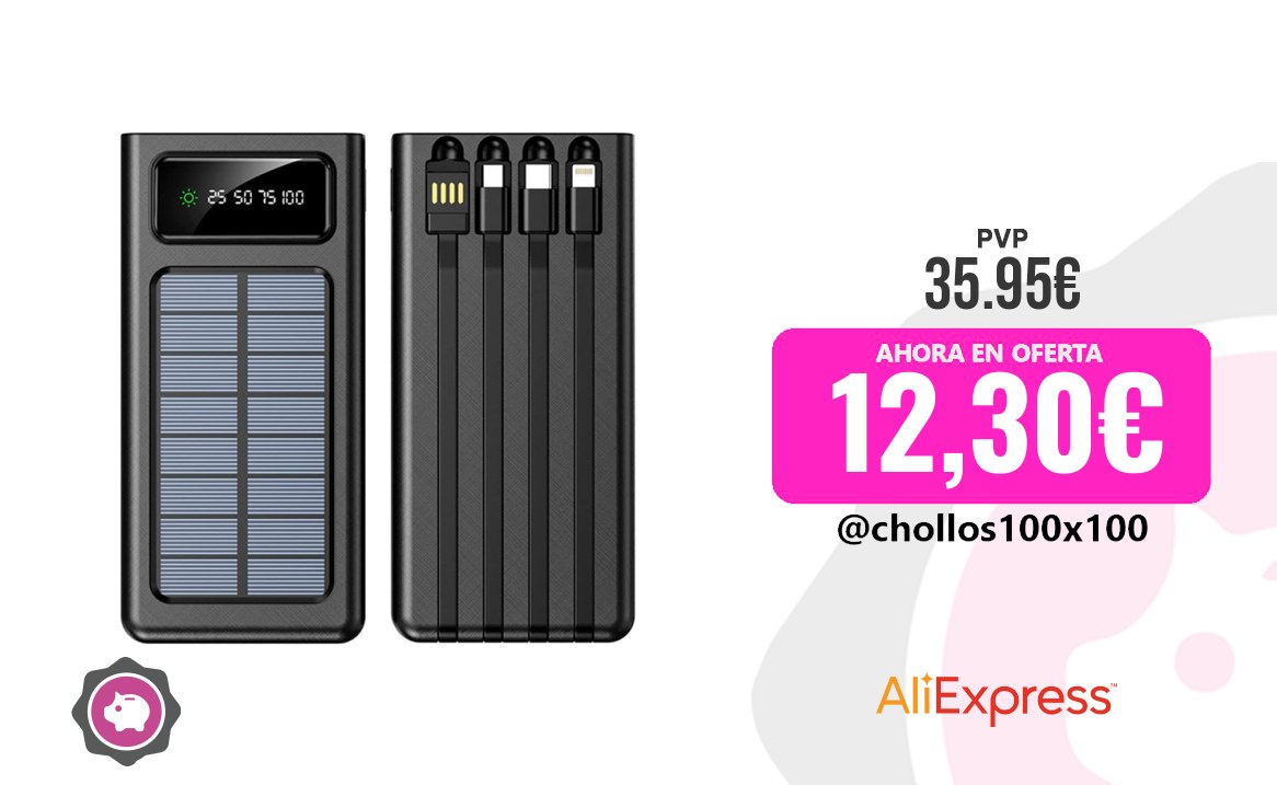 Cargador Solar Cargador Portátil Solar Power Bank 12000Mah/20000Mah Gran Ca