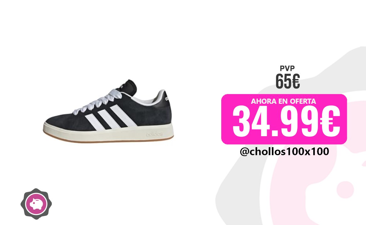 Adidas Grand Adidas Hombre Grand Court Base 00S Shoes, Core Black/Clo