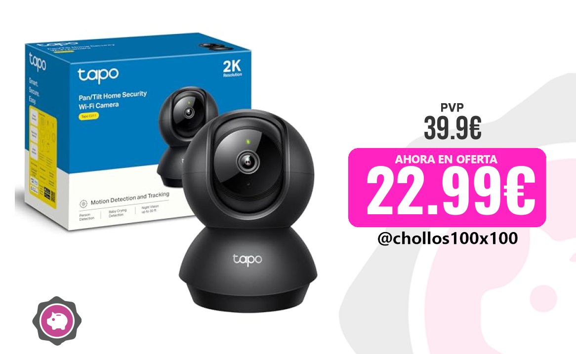 Cámara Interior Personal Tapo C211-2K Pan/Tilt Cámara De Segurida