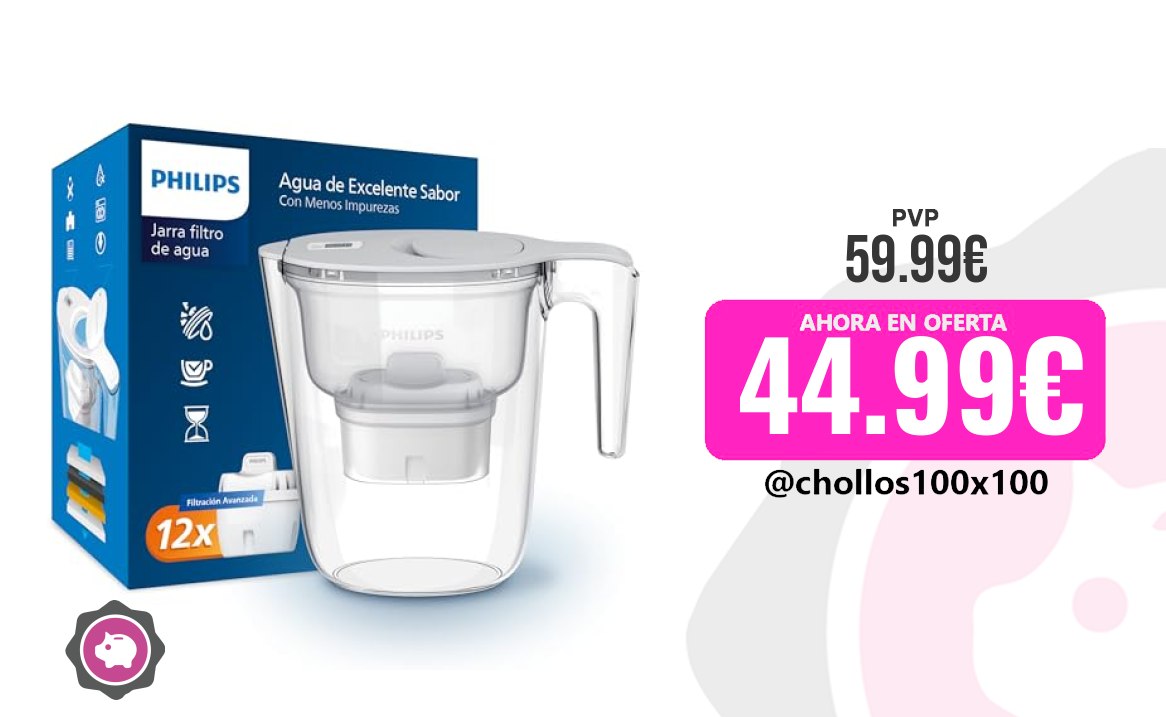 Filtro Philips Philips Water Filtro De Jarra + 12 Cartuchos De Filtro De
