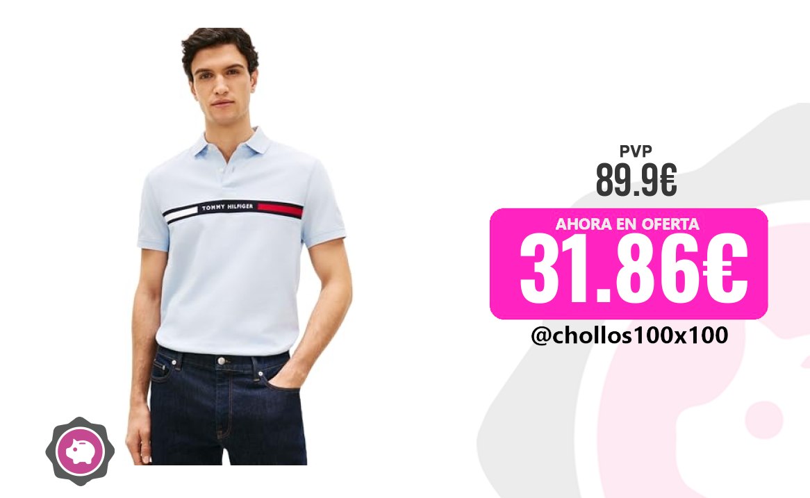 Polo Hilfiger Tommy Hilfiger Polo De Manga Corta Hombre Chest Insert Reg