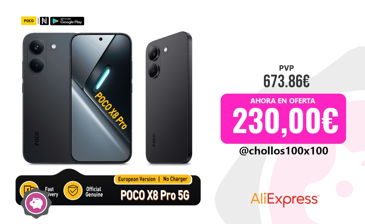 Poco X8Pro Poco X8 Pro 5G Versión Europea 256Gb/512Gb 6.59" Amoled 1.5K 120