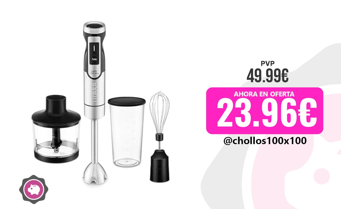 Batidora Jupiter Ufesa Jupiter Max Batidora De Mano 1500W, Control De