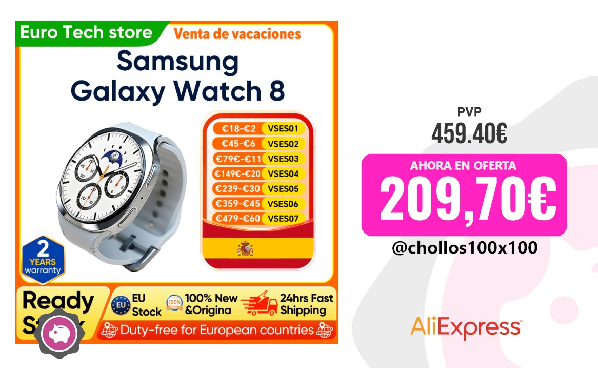 Galaxy Watch Reloj Inteligente Samsung Galaxy Watch 8 Reloj Inteligente
