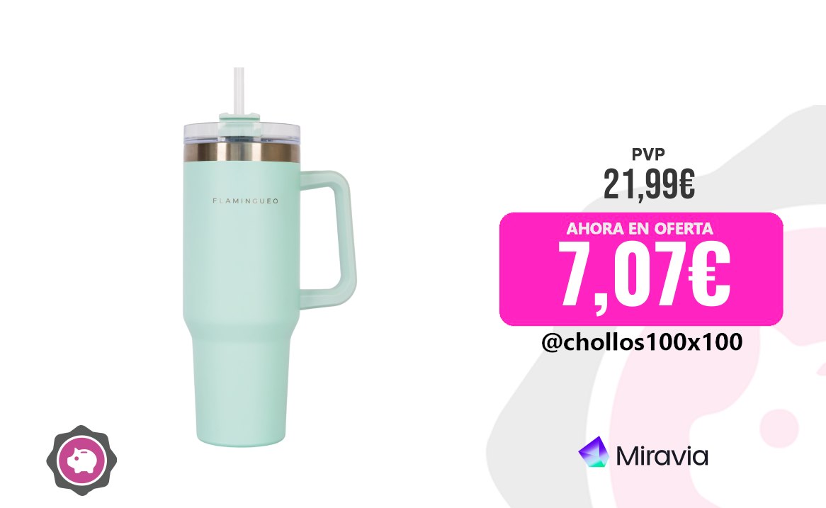 Flamingueo Termo Flamingueo Vaso Termico - Taza Termo Acero Inoxidable Termo