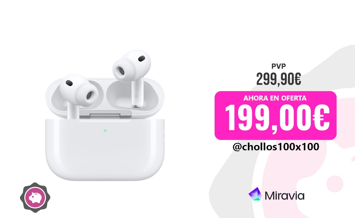 Airpods Pro Apple Airpods Pro 3 Auriculares Inalámbricos, Cancelación Activ