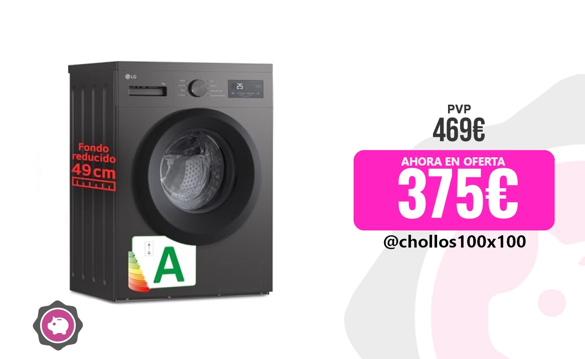 Lavadora LG Principal LG F4A1009Ndk - Lavadora, 9 Kg, 1400