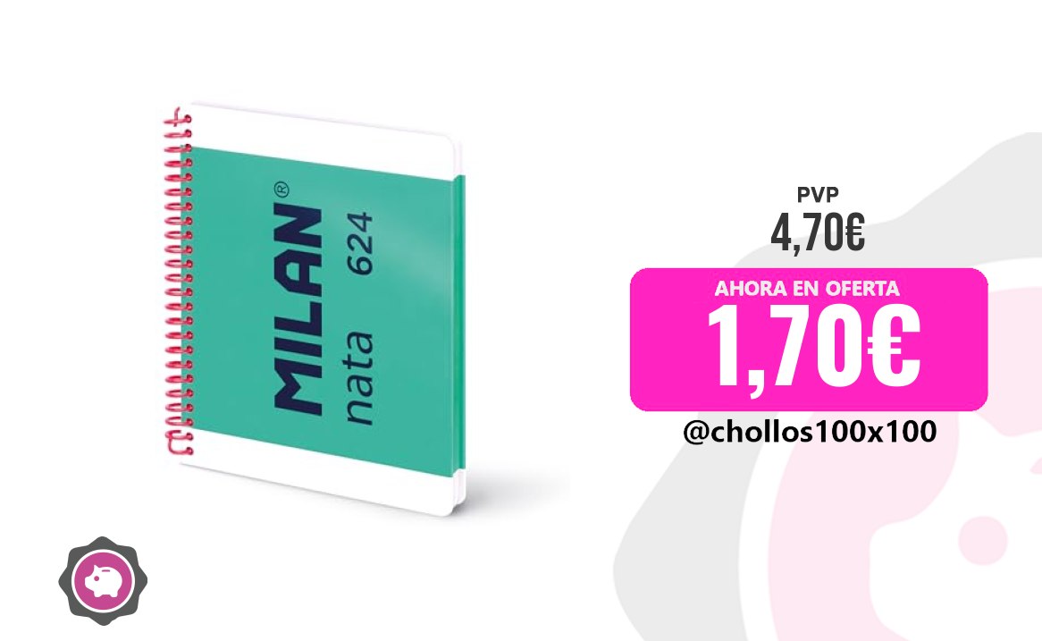 Cuaderno Milan De Oficina Milan® Cuaderno A5 Con Espiral Y Tapa Dur