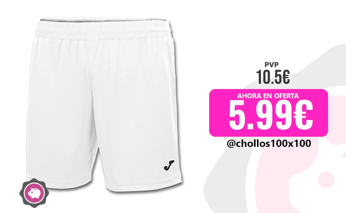 Pantalón Deportivo Joma Pantalón Corto Deportivo Hombre, 6Xs A 3Xl