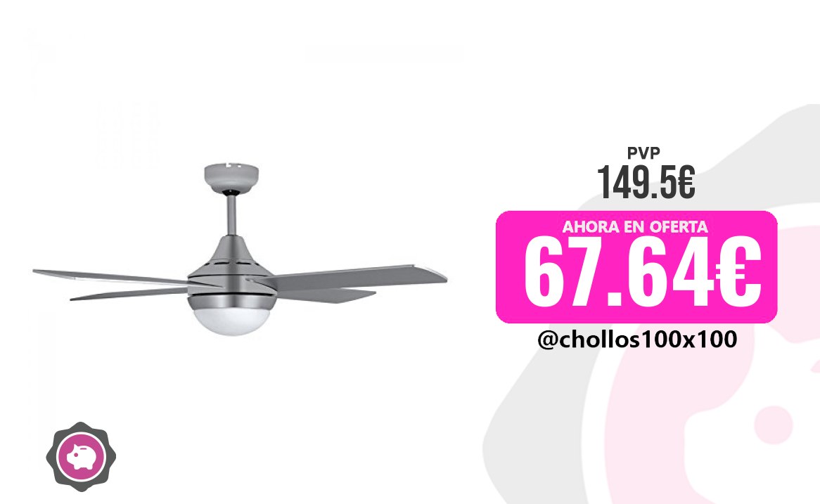 Ventilador Techo Orbegozo Cp 91120 - Ventilador De Techo Con Luz LED, Ma