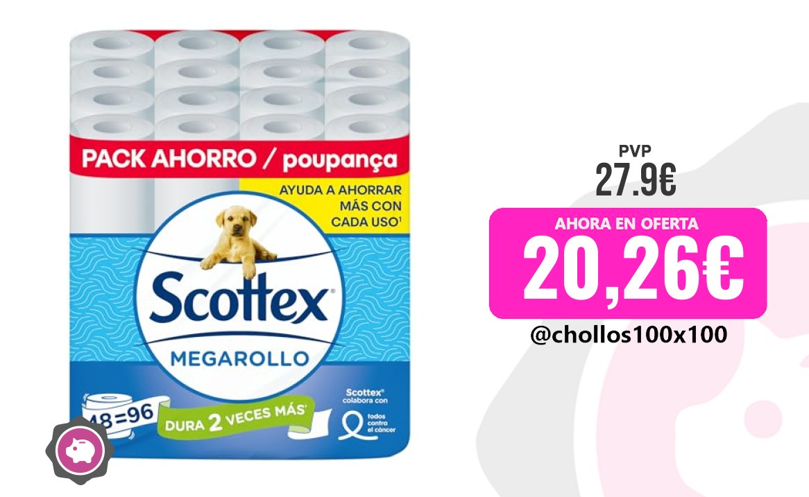 Scottex Megarollo Scottex Papel Higiénico Megarollo (Doble Rollo)