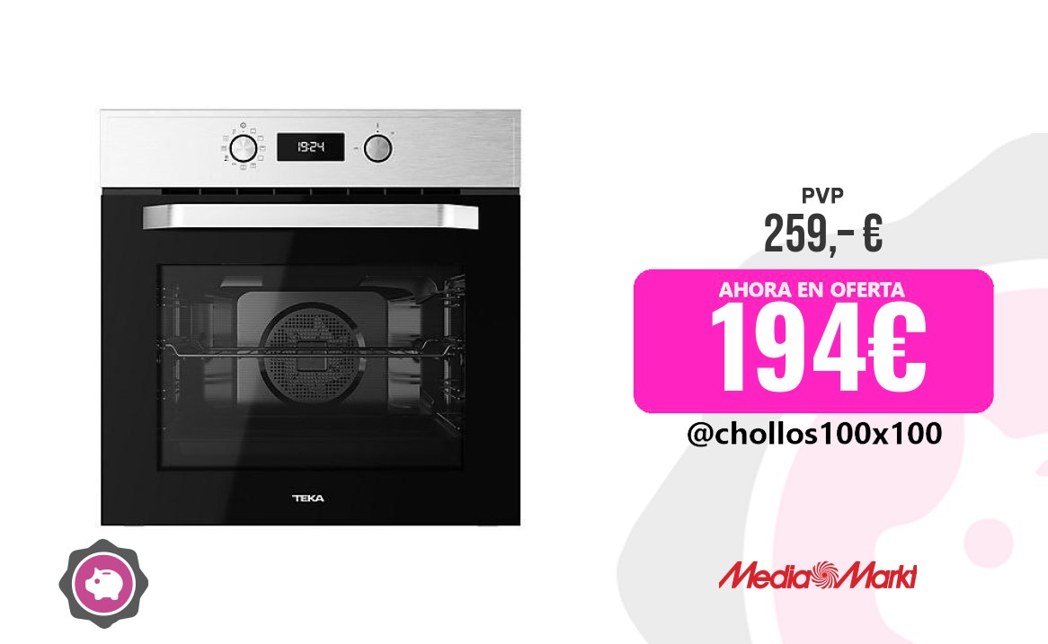 Horno Teka Horno - Teka Hcb 6535 P, Multifunción, Pirolítico, 70 L, 59.5 C