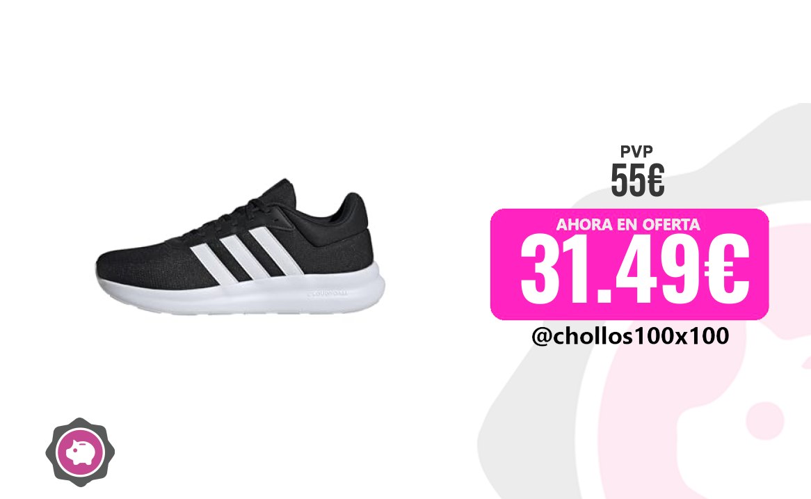 Adidas Lite Adidas Hombre Lite Racer 4.0 Shoes, Core Black/Cloud Whit