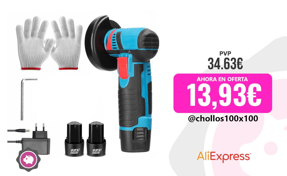 Mini Amoladora Mini Amoladora Angular Recargable De 12V, Pulidora Cortadora