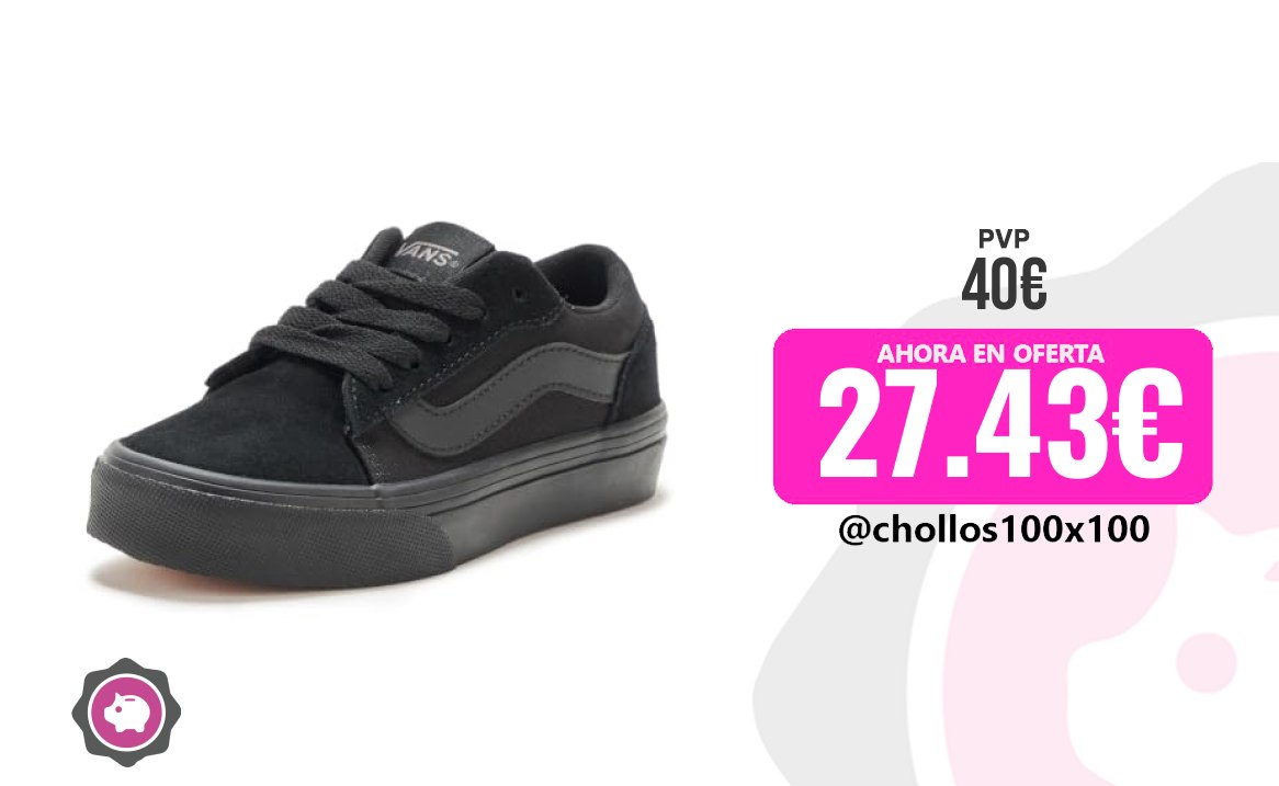 Vans Vero Vans Vero Ls, Negro/Negro, 6 Vans Vero Ls En Negro: Est