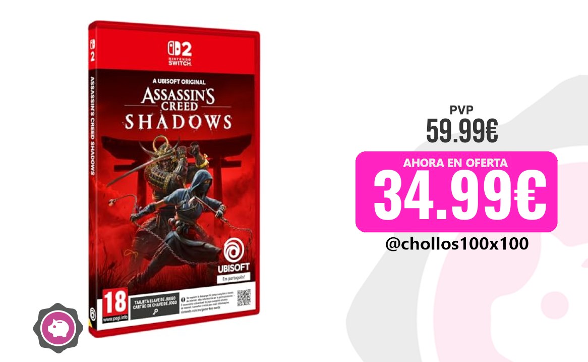 Asesino Sombras Assassin's Creed Shadows (Switch 2) Vive Assas oferta descuento