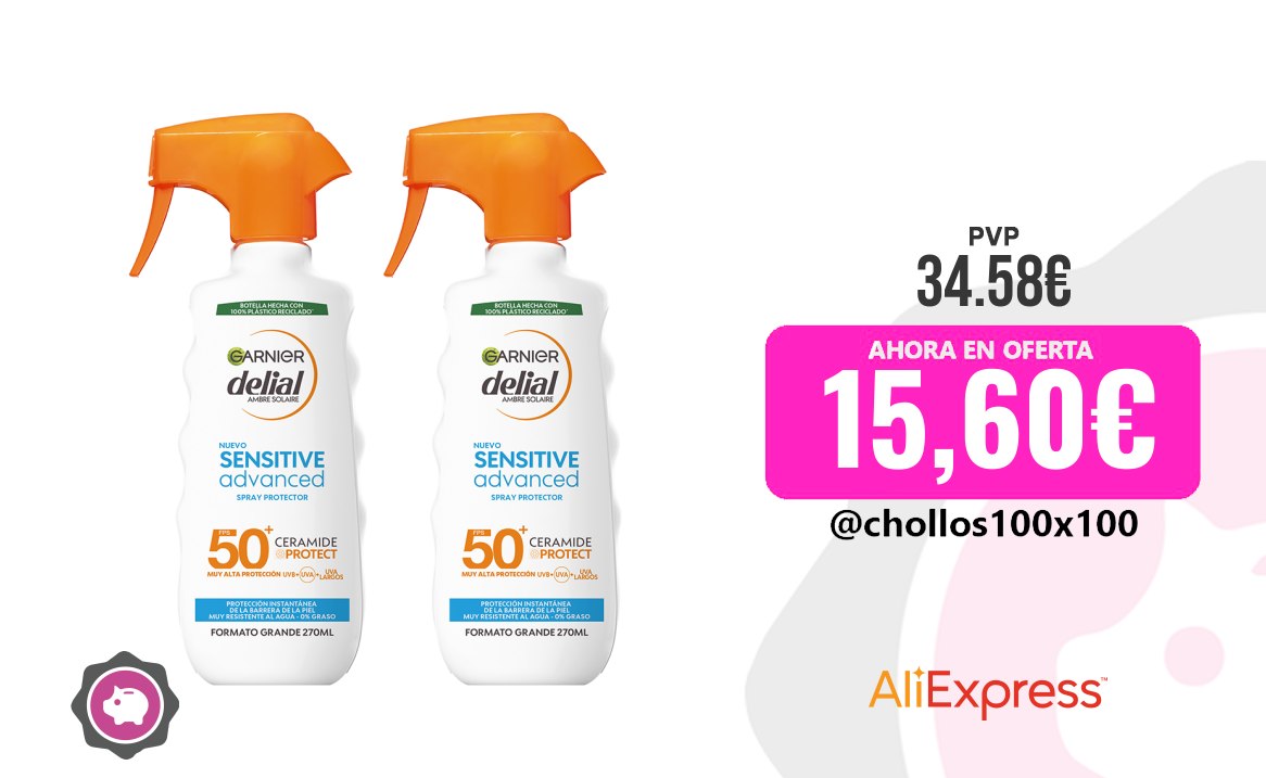 Protector Solar Garnier Delial Spray Protector Sensitive Advanced Adultos
