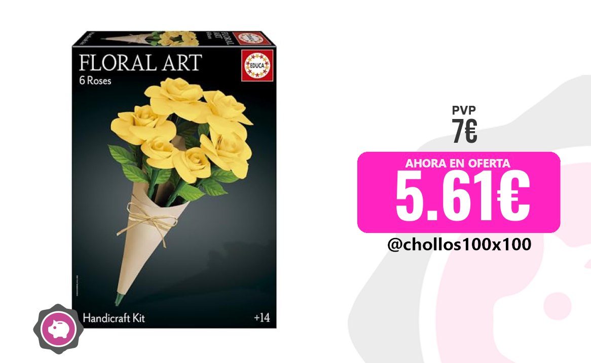 Rosas Amarillas Educa - Ramo 6 Rosas Amarillas Floral Art Kit De Manua