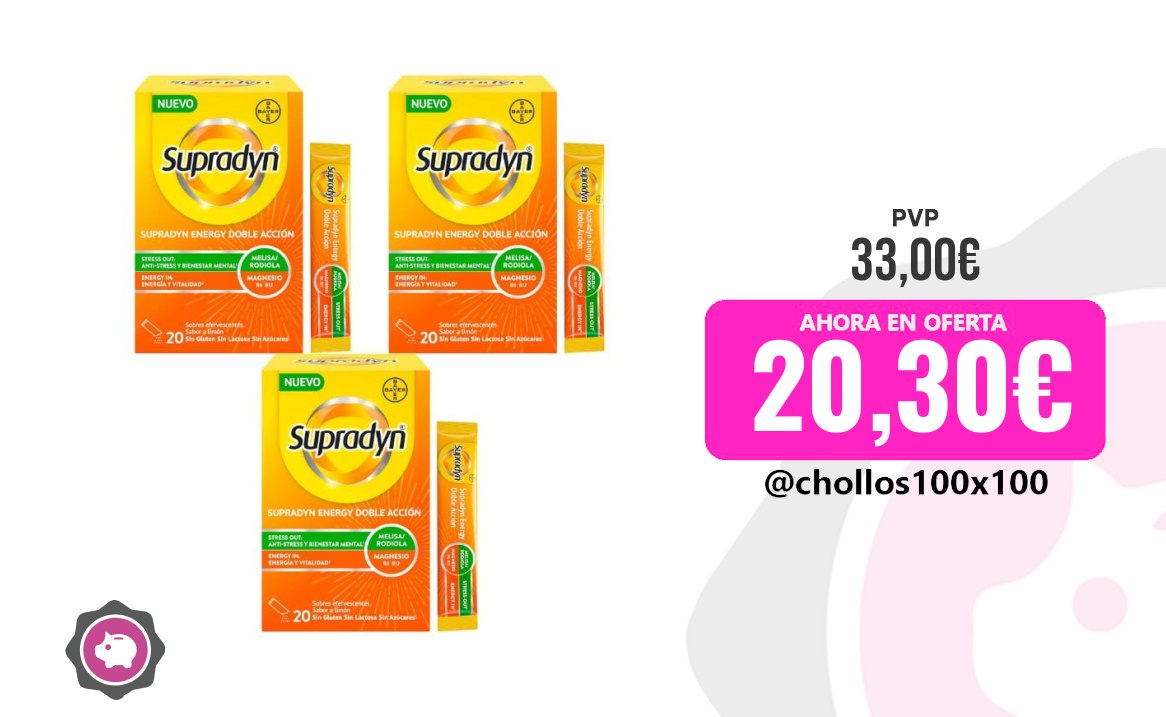 Supradyn Energy Doble Acción Stress Out - Multivitamínico Con Mag