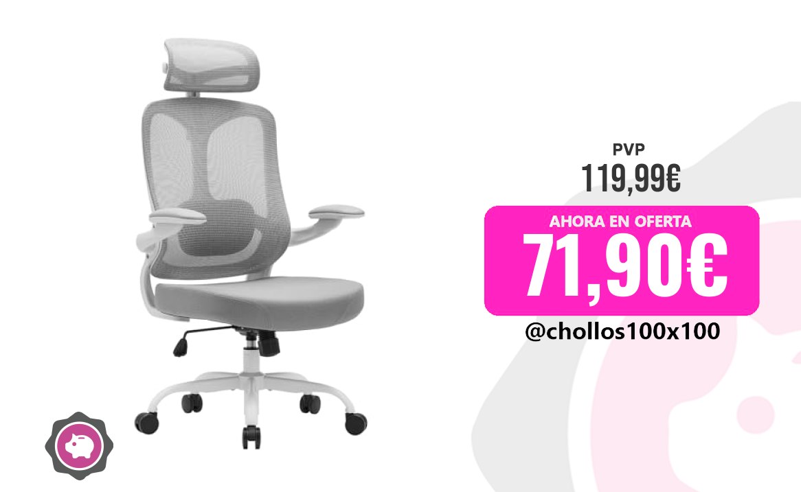 CUPONAZO Magic Life Silla de Oficina Ergonómica, Silla de Escritorio con Repo