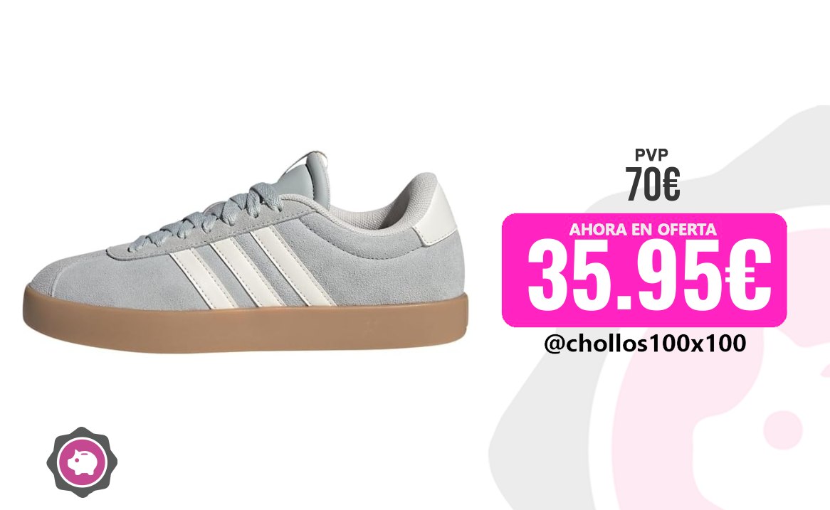 Adidas Mujer Adidas Mujer Vl Court 3.0 Shoes, Wonder Silver/Off White