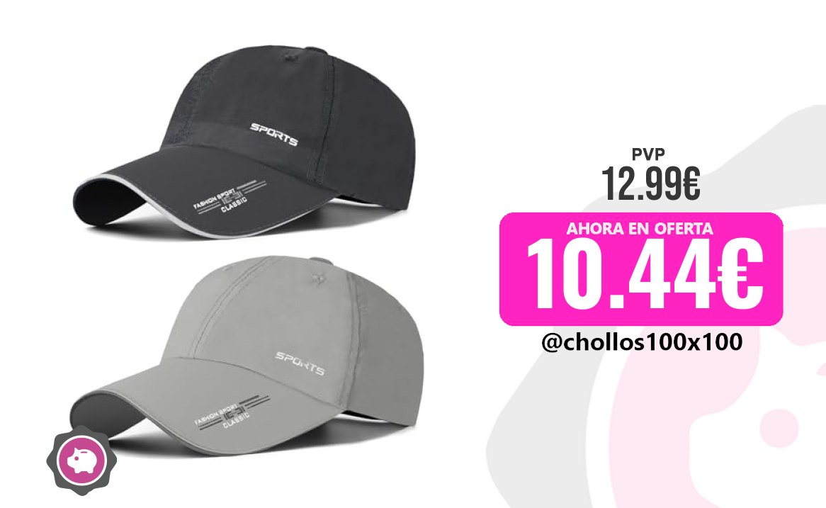 Gorra Deportiva Aypow 2 Packs Gorra De Béisbol De Secado Rápido Hombre