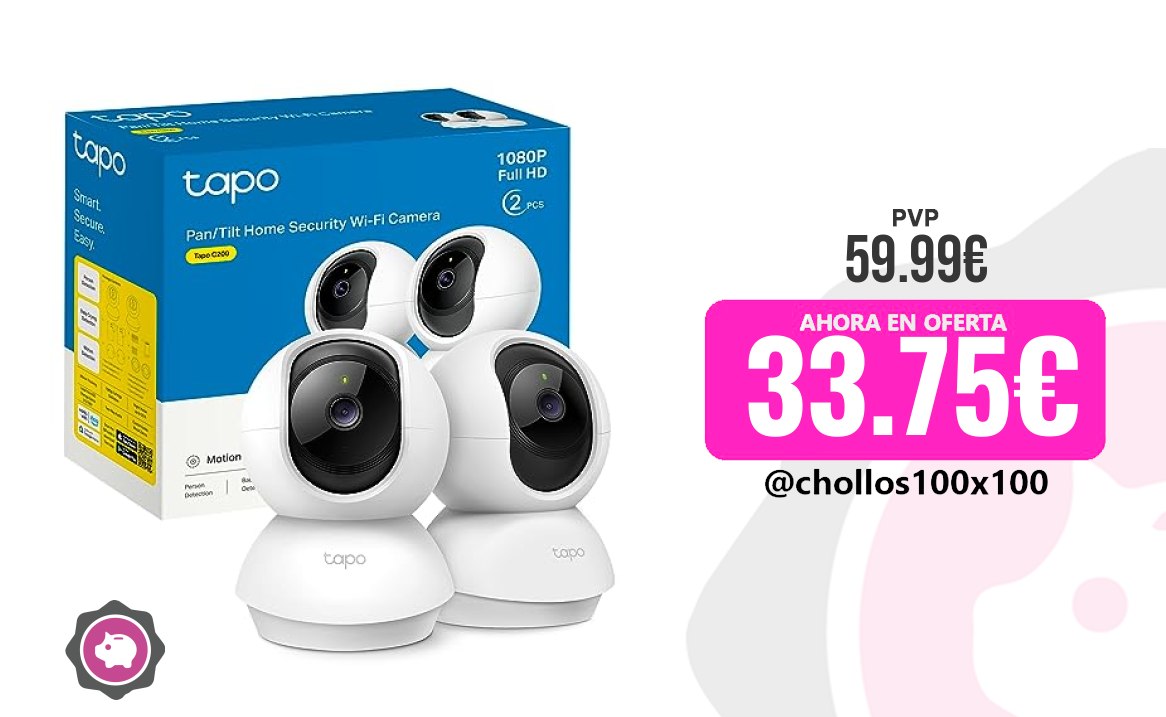 Cámara Tapo Personal Tapo C200P2 - Cámara De Vigilancia Wifi Inte