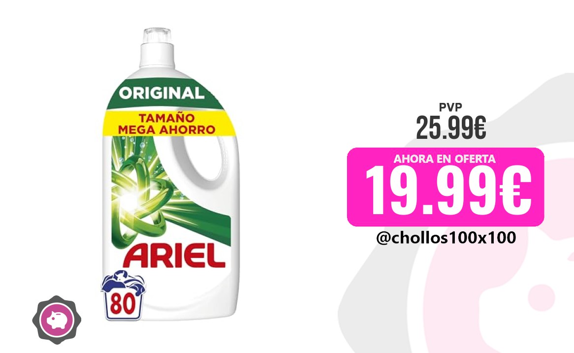 Ariel Original Ariel Detergente Lavadora Liquido 80 Lavados, Origin
