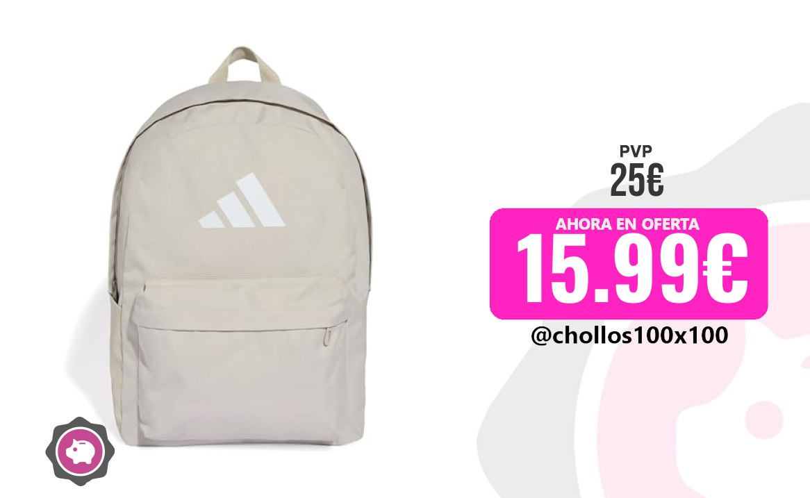 Mochila Clásica Adidas Unisex Adulto Classic 3Bars Backpack, Wonder