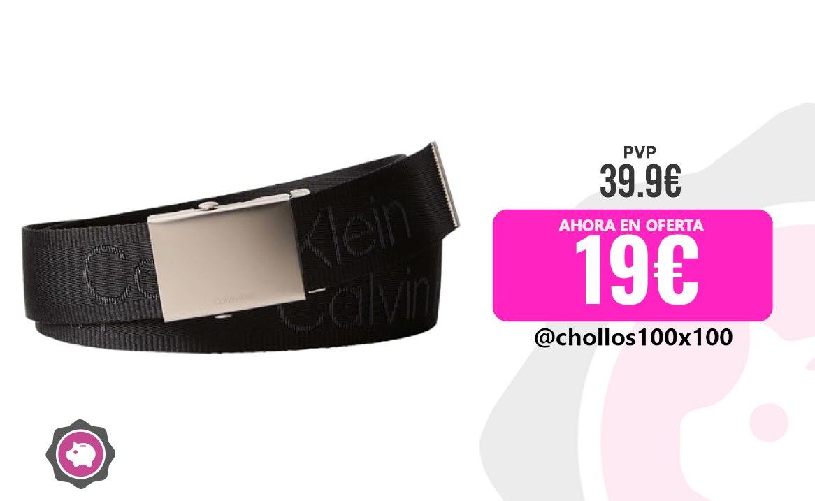 Cinturón Calvin Calvin Klein Cinturón Hombre Logo Webbing Plaque 3,8 C
