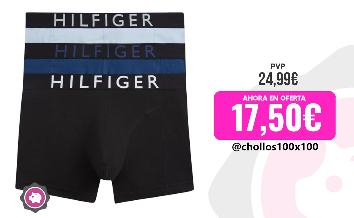 Tommy Trunks Tommy Hilfiger Calzoncillos Bóxer Pack De 3 Hombre Trunks
