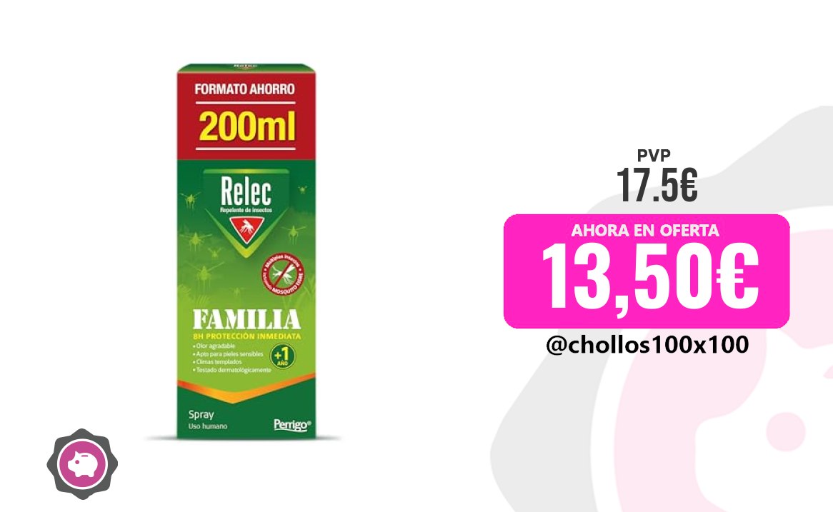 Relec Familia Relec Familia Spray Antimosquitos (+1 Año), Repelent