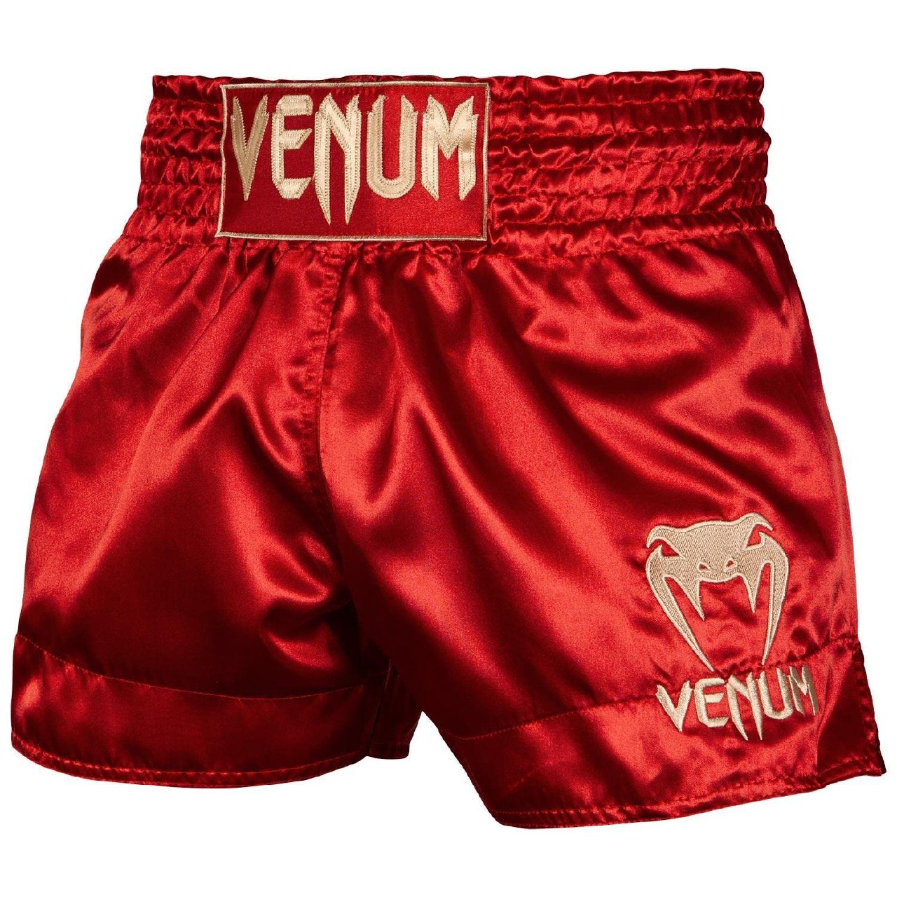 VENUM Classic - Pantalones Cortos Tailandeses Unisex Adulto, Rojo/dorado, M