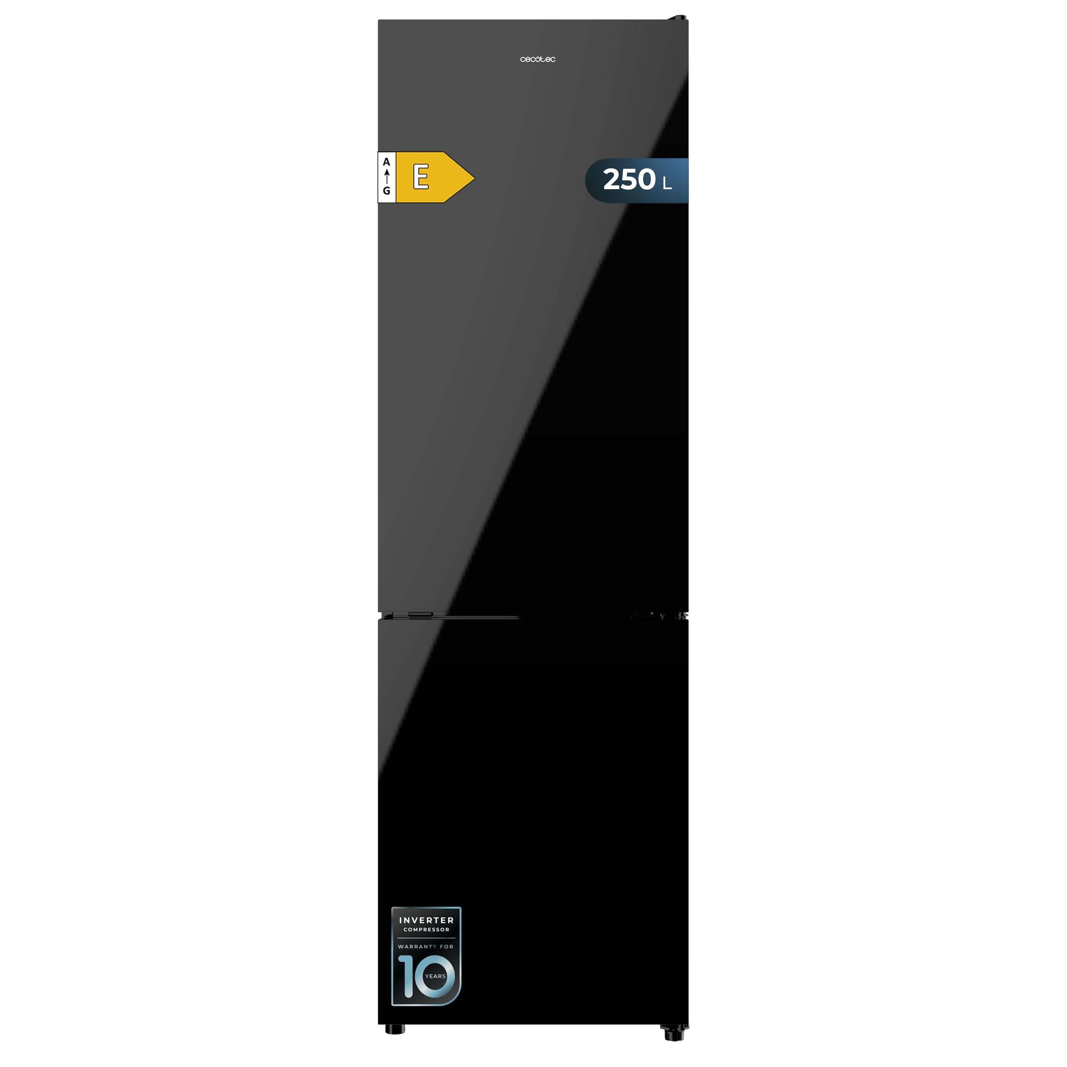 Cecotec Frigorífico Combi Bolero CoolMarket Combi 250 Dark E. Clase Energética E Frigorífico C