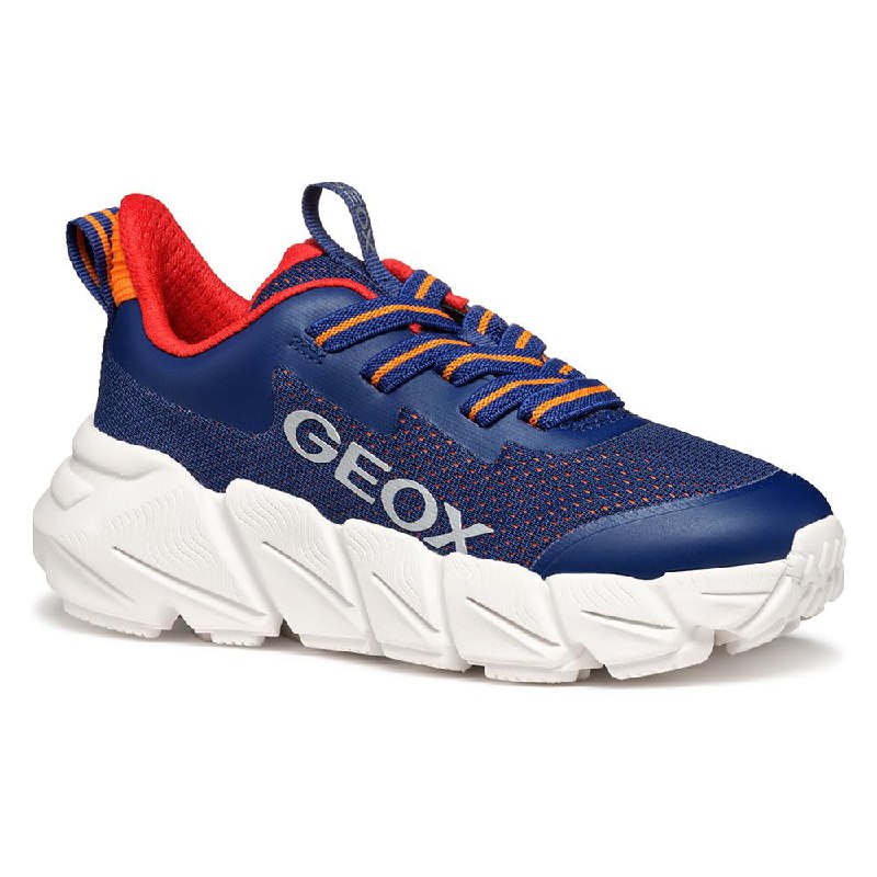Geox - J FLEXYPER Fast Boy, Zapatillas Niños, Navy
