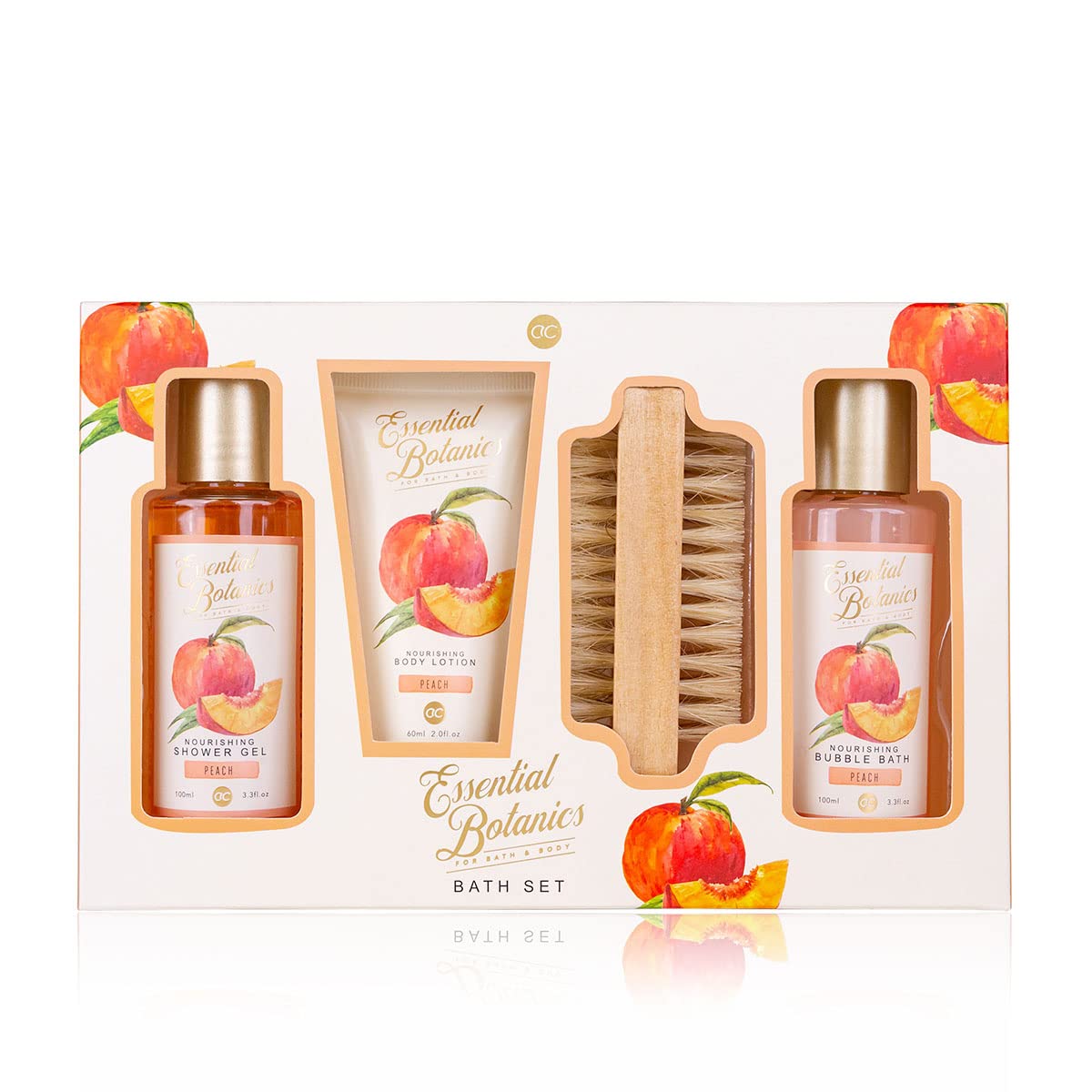 Accentra Kit de baño esencial Botanics Fragancias en caja de regalo Gel de ducha Baño de espuma