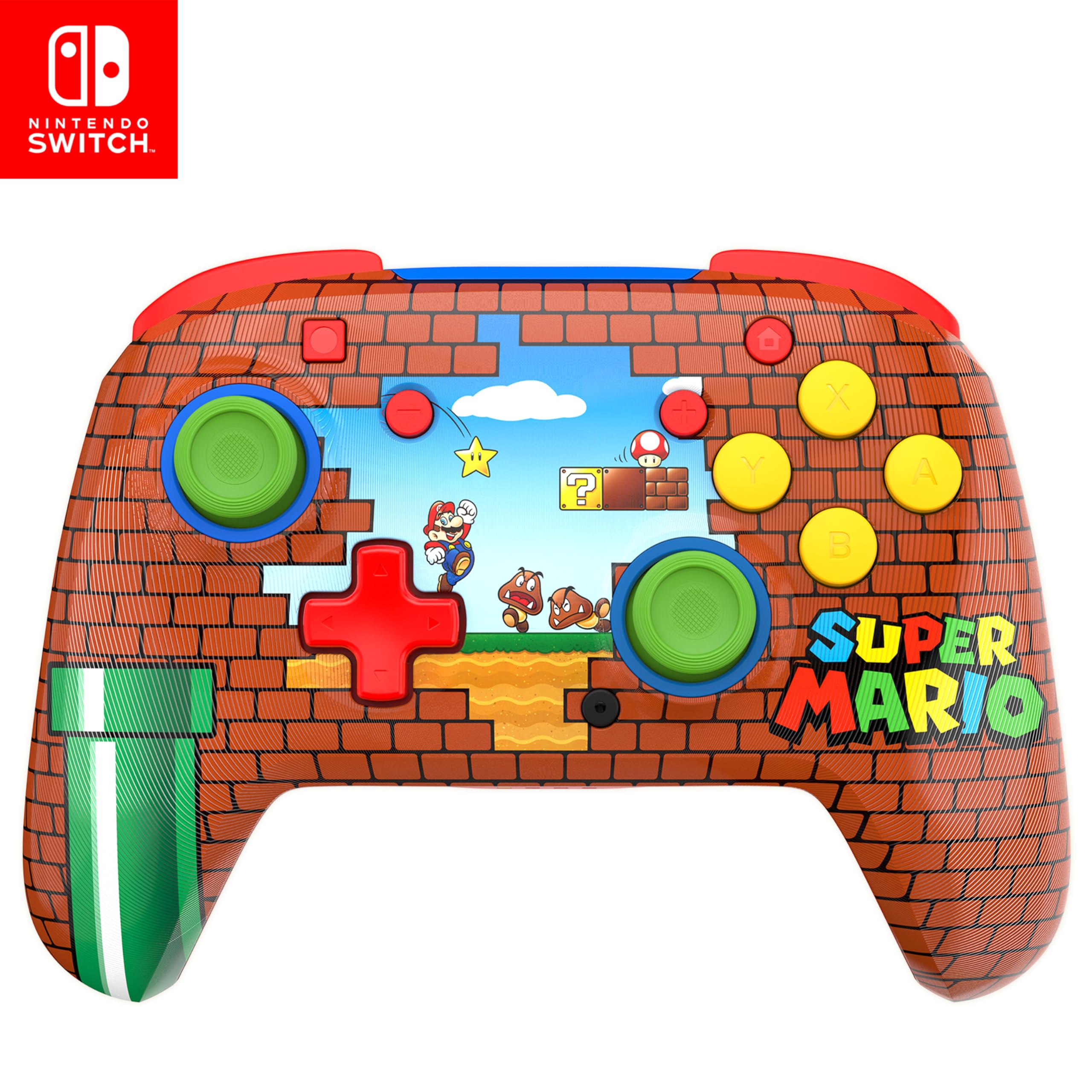 Mando de juego inalámbrico Turtle Beach Rematch Mario Bricks para Nintendo Switch