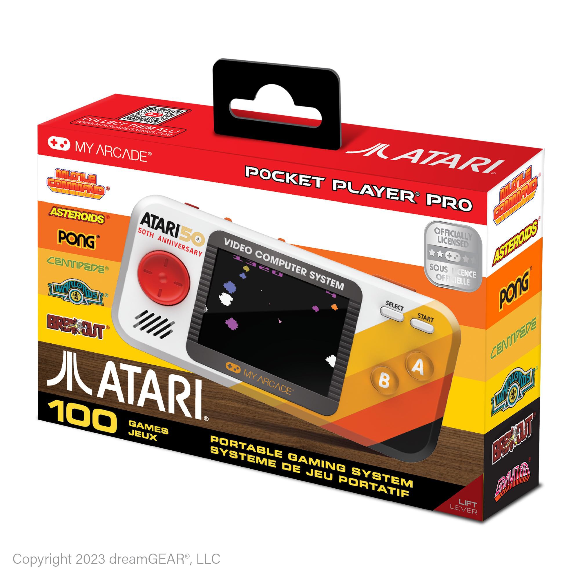MY ARCADE DGUNL-7015 Atari Pocket Player Pro: Juega en cualquier lugar, en cualquier momento