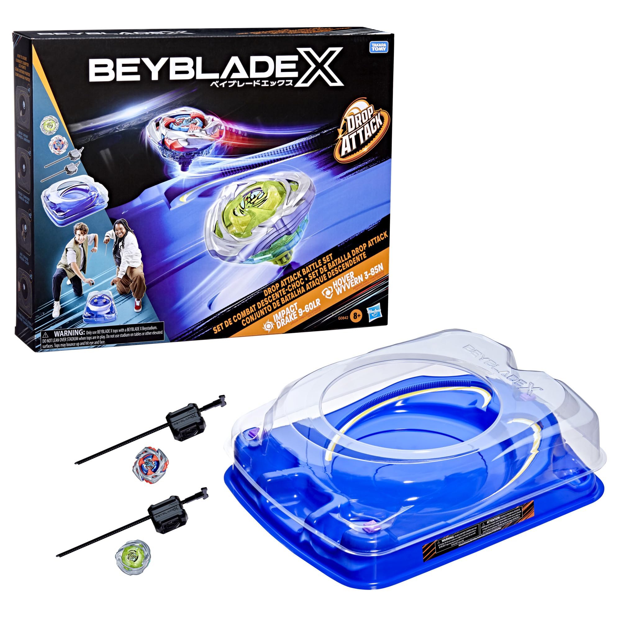 Beyblade X, Set de Batalla Drop Attack‍: ¡La Batalla es Real!