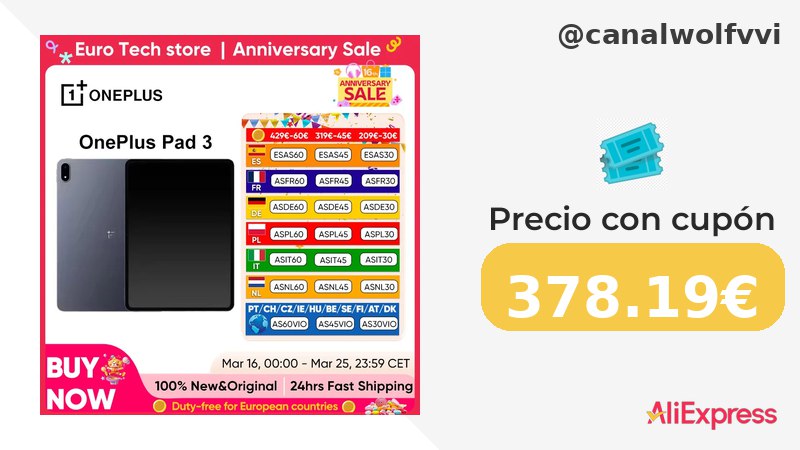 Bajada De Precio Versión Global Oneplus Pad 3 Tableta De 13,2 Pulgadas Pantall