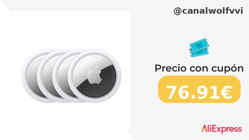 Bajada De Precio Apple Airtag, Rastreador Inteligente, Paquete De 4, Compatible