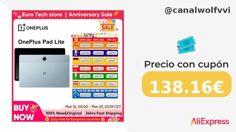 Bajada De Precio Versión Global Oneplus Pad Lite Tablet 11 "Transmisión 90Hz