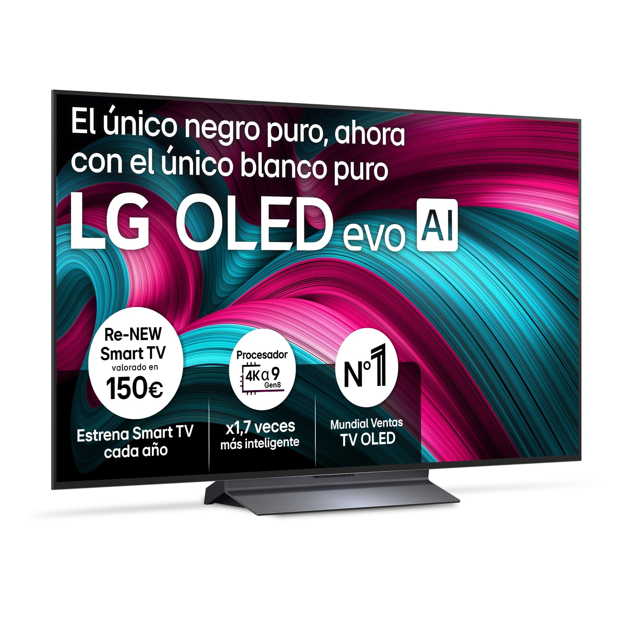 LG Oled55C54La - TV 55", Oled Evo 4K, Smart TV Ai C5, Webos 25, Super Upscaling, Dolby Vision Y D