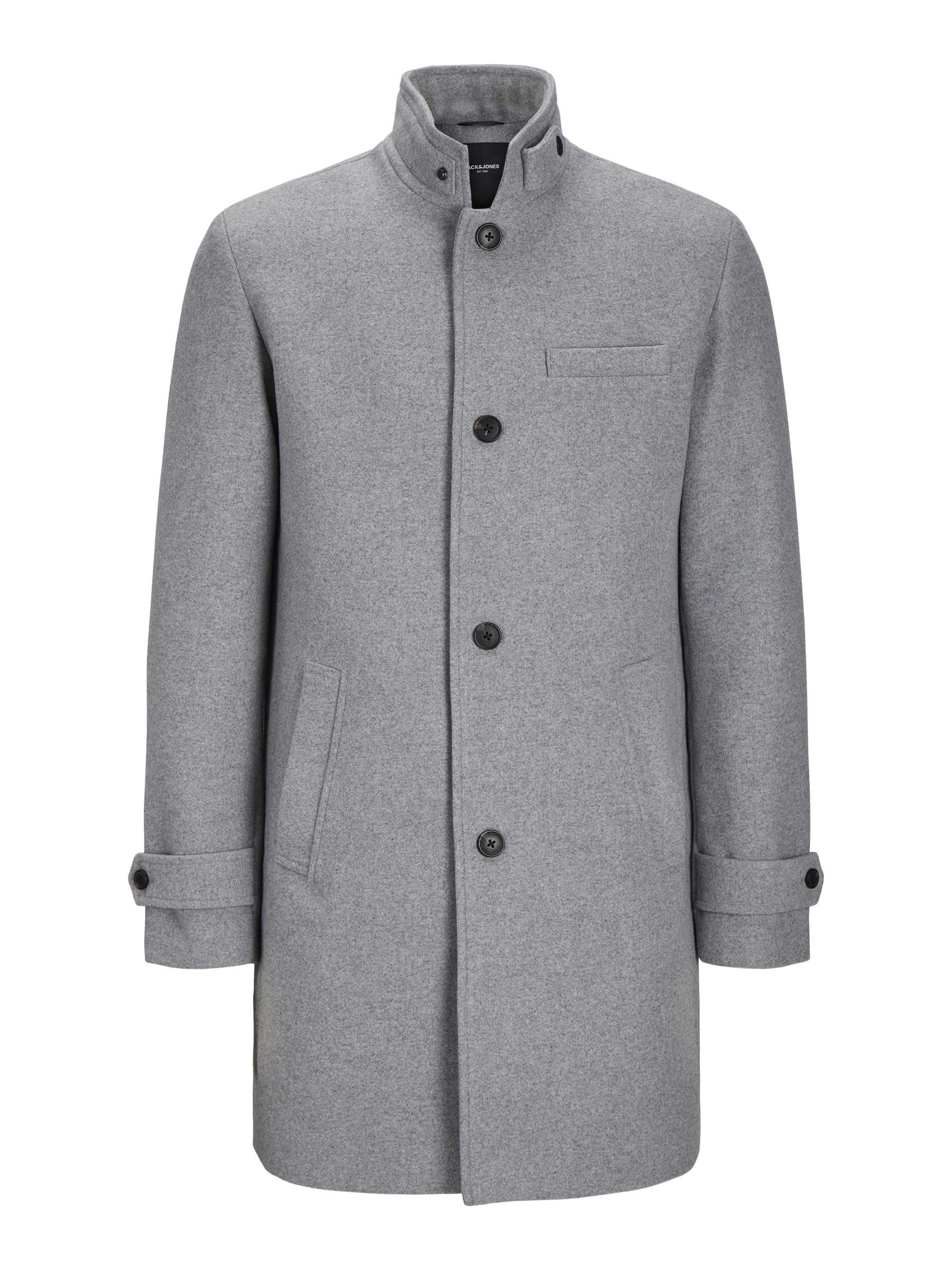 Abrigo de lana de JACK & JONES para hombre - Gris claro