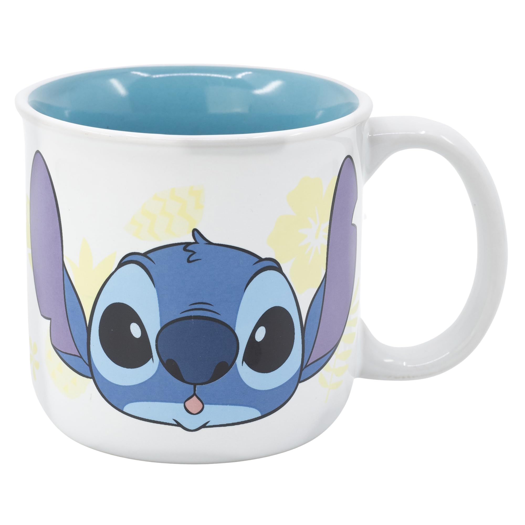 Stor Taza Ceramica Desayuno 400 Ml Stitch Palms En Caja Regalo