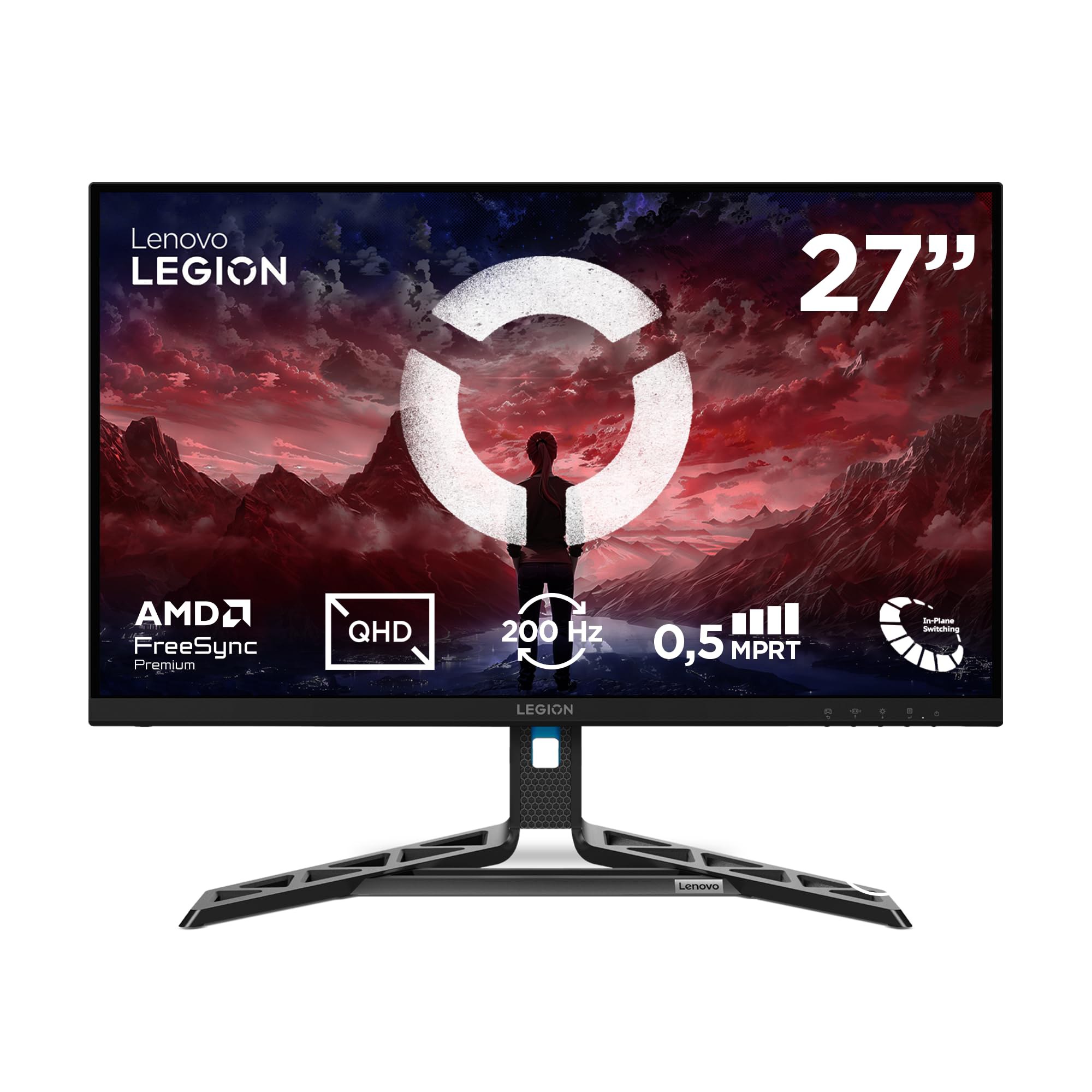 Lenovo Legion R27qe Gen 2 - Monitor Gaming QHD 27" (IPS, 200 Hz, 0.5 ms MPRT, 16:9, HDMI 2.1 + DP