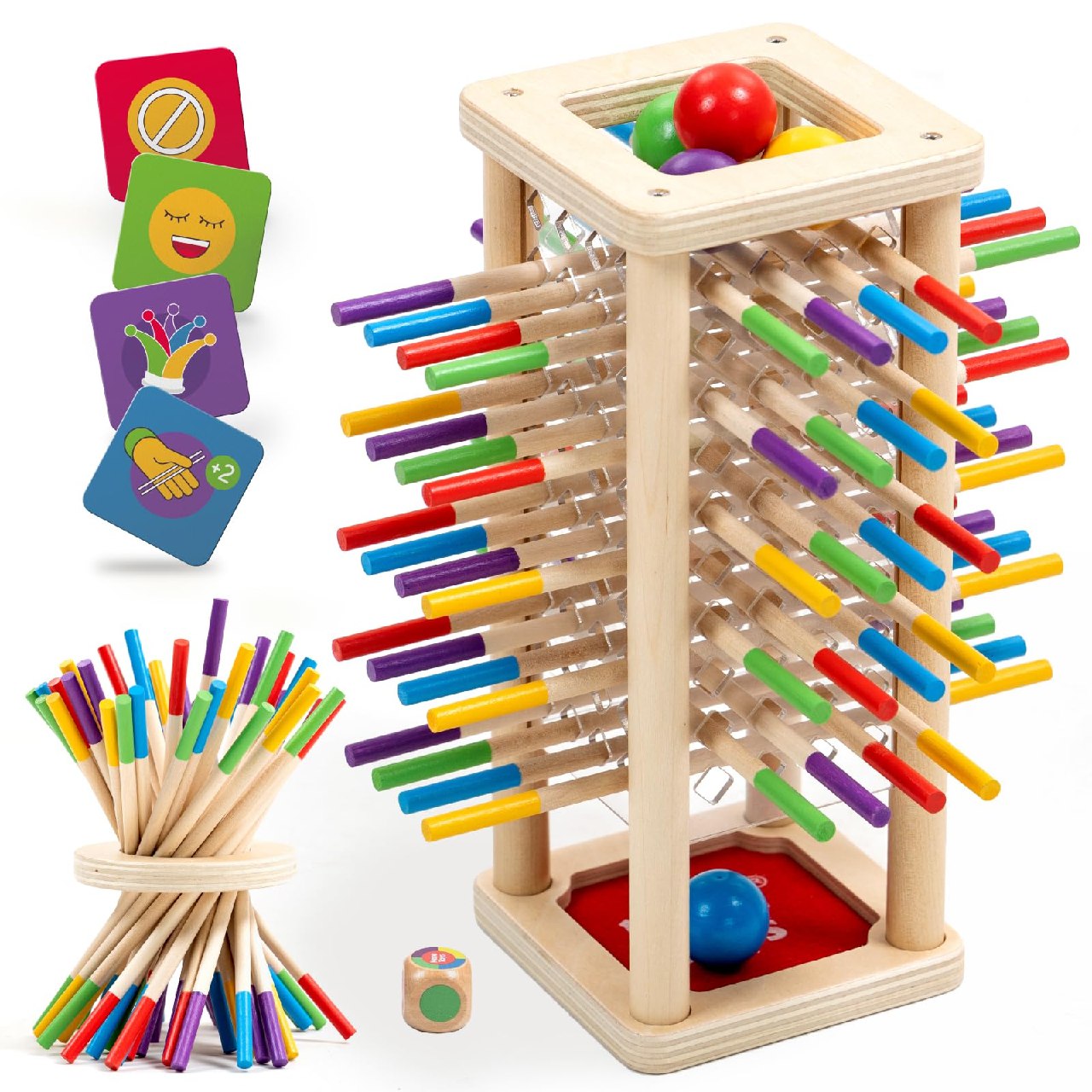 Nene Toys BALLFALL – Juego de Mesa Montessori para Niños 3 4 5 6 Años – Juguete Educativo d