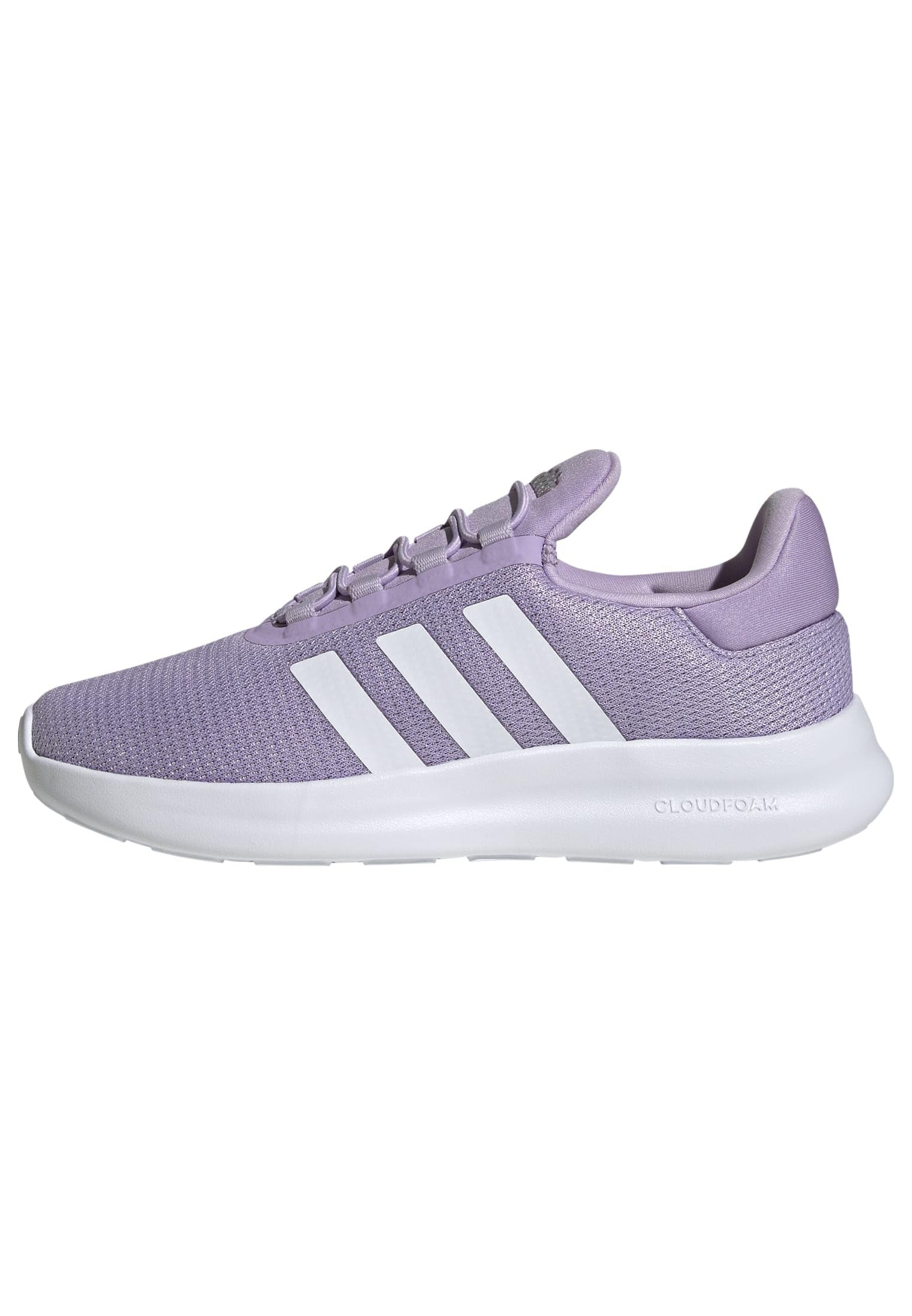 adidas Mujer Lite Racer 4.0 Shoes, Powder Plum/FTWR White/Silver Met., 39 1/3 EU